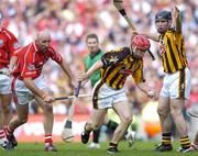 3 September 2006; Tommy Walsh, Kilkenny, supported by team-mate Noel Hickey,  in action against Brian Corcoran, Cork. Guinness All-Ireland Senior Hurling Championship Final, Cork v Kilkenny, Croke Park, Dublin. Picture credit: Damien Eagers / SPORTSFILE