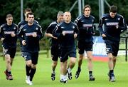 4 September 2006; Northern Ireland, players Keith Gillespie, Sammy Clingan, Michael Duff, and Kyle Lafferty, in action during squad training. Newforge Country Club, Belfast, Co. Antrim. Picture credit: Oliver McVeigh / SPORTSFILE