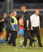25 July 2014; Shamrock Rovers manager Trevor Croly at the final whistle. SSE Airtricity League Premier Division, Shamrock Rovers v Drogheda United. Tallaght Stadium, Tallaght, Dublin. Photo by Sportsfile