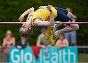 26 July 2014; Ben Donovan, from Abbey Striders AC, Mallow, Co. Cork, on his way to winning the boys under-15 high jump and setting a new national record of 1.81m. GloHealth Juvenile Track and Field Championships, Tullamore Harriers AC, Tullamore, Co. Offaly. Picture credit: Matt Browne / SPORTSFILE