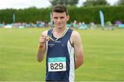 26 July 2014; Oisin O'Callaghan, from Newry AC, Co. Down, who came second in the boys U17 800m. GloHealth Juvenile Track and Field Championships, Tullamore Harriers AC, Tullamore, Co. Offaly. Picture credit: Matt Browne / SPORTSFILE