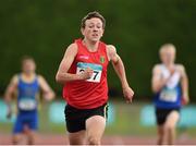 26 July 2014; John Fitzsimons, from Kildare AC, who won the Boys U17 400m. GloHealth Juvenile Track and Field Championships, Tullamore Harriers AC, Tullamore, Co. Offaly. Picture credit: Matt Browne / SPORTSFILE