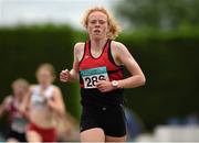 26 July 2014; Emma O'Brien, from Inbhear Dee AC, Wicklow Town, on the way to winning the Girls U16 800m. GloHealth Juvenile Track and Field Championships, Tullamore Harriers AC, Tullamore, Co. Offaly. Picture credit: Matt Browne / SPORTSFILE