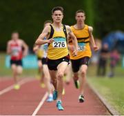 26 July 2014; Kevin McGrath, from Bohermeen AC, Navan, Co. Meath, on the way to winning the Boys U16 800m. GloHealth Juvenile Track and Field Championships, Tullamore Harriers AC, Tullamore, Co. Offaly. Picture credit: Matt Browne / SPORTSFILE