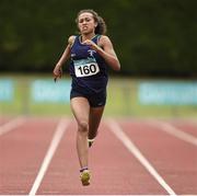 26 July 2014; Nadia Power from Templeogue AC, Dublin, who won the girls under-17 400m. GloHealth Juvenile Track and Field Championships, Tullamore Harriers AC, Tullamore, Co. Offaly. Picture credit: Matt Browne / SPORTSFILE