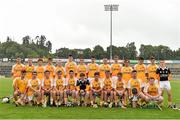 27 July 2014; The Antrim squad before the game. Electric Ireland GAA Hurling All Ireland Minor Championship Quarter-Final, Antrim v Galway. Kingspan Breffni Park, Cavan. Picture credit: Ramsey Cardy / SPORTSFILE