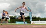 27 July 2014; 27 July 2014; Christopher O'Donnell from North Sligo AC, on his way to winning the U-17 200m. GloHealth Juvenile Track and Field Championships, Tullamore Harriers AC, Tullamore, Co. Offaly.. GloHealth Juvenile Track and Field Championships, Tullamore Harriers AC, Tullamore, Co. Offaly. Picture credit: Matt Browne / SPORTSFILE