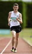27 July 2014; Aaron Egan from Clonmel AC, Co. Tipperary, on his way to winning the U-18 3000m Walk. GloHealth Juvenile Track and Field Championships, Tullamore Harriers AC, Tullamore, Co. Offaly. Picture credit: Matt Browne / SPORTSFILE