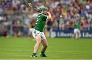 27 July 2014; Shane Dowling Limerick, takes a free. GAA Hurling All Ireland Senior Championship Quarter-Final, Limerick v Wexford. Semple Stadium, Thurles, Co. Tipperary. Picture credit: Diarmuid Greene / SPORTSFILE