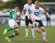 27 July 2014; Daryl Horgan, Dundalk, in action against David Cassidy, Bray Wanderers. SSE Airtricity League Premier Division, Dundalk v Bray Wanderers. Oriel Park, Dundalk, Co. Louth. Photo by Sportsfile