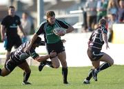 8 September 2006; Matt Mostyn, Connacht, is tackled by Sonny Parker, Ospreys. Magners Celtic League 2006 - 2007, Connacht v Ospreys, Sportsground, Galway. Picture credit; Ray Ryan / SPORTSFILE