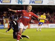8 September 2006; Shelbourne's Gary O'Neill celebrates after scoring his side's first goal. eircom League, Premier Division, Shelbourne v Longford Town, Tolka Park, Dublin. Picture credit: David Maher / SPORTSFILE