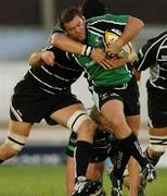 8 September 2006; Tom Tierney, Connacht, is tackled by Ryan Jones, Ospreys. Magners Celtic League 2006 - 2007, Connacht v Ospreys, Sportsground, Galway. Picture credit; Ray Ryan / SPORTSFILE