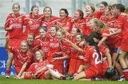 10 September 2006; Cork players celebrate at the end of the game. Gala All-Ireland Senior Camogie Championship, Final, Cork v Tipperary, Croke Park, Dublin. Picture credit: David Maher / SPORTSFILE