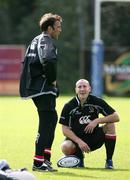 12 September 2006; Ulster's Kieron Dawson, left, and Andrew Maxwell, in action during rugby squad training. Newforge Country Club, Belfast, Co. Antrim. Picture credit: Oliver McVeigh / SPORTSFILE