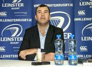 13 September 2006; Leinster coach Michael Cheika speaking during a press conference ahead of their game against Cardiff Blues on Saturday next. Wesley Bar, Donnybrook, Dublin. Picture credit: Matt Browne / SPORTSFILE