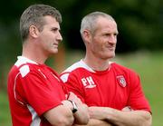 13 September 2006; Stephen Kenny, Derry City manager, with Paul Hegarty, Assistant manager, during squad training. Clooney Park West, Derry. Picture credit: Oliver McVeigh / SPORTSFILE