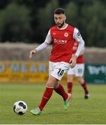 26 July 2014; Mark Quigley, St. Patrick’s Athletic. SSE Airtricity League Premier Division, Athlone Town v St. Patrick’s Athletic. Athlone Town Stadium, Athlone, Co. Westmeath. Picture credit: David Maher / SPORTSFILE