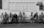 29 July 2014; (Editors please note; This black & white image has been created from an original colour file) A general view of racegoers during the day's races. Galway Racing Festival, Ballybrit, Co. Galway. Picture credit: Barry Cregg / SPORTSFILE