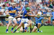 27 July 2014; James Woodlock, Tipperary, in action against Conal Keaney, Dublin. GAA Hurling All Ireland Senior Championship Quarter-Final, Tipperary v Dublin. Semple Stadium, Thurles, Co. Tipperary. Picture credit: Diarmuid Greene / SPORTSFILE