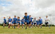 30 July 2014; Players from the u-11's and u-12's during the The Herald Leinster Rugby Summer Camps in Cill Dara RFC, Co. Kildare. Picture credit: Piaras Ó Mídheach / SPORTSFILE
