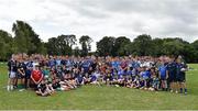 30 July 2014; Leinster Academy players Garry Ringrose and Nick McCarthy with participants during a Leinster School of Excellence Camp. The King's Hospital, Palmerstown, Dublin. Picture credit: Brendan Moran / SPORTSFILE
