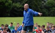 30 July 2014; Coach Ben Armstrong explains a drill to participants during a Leinster School of Excellence Camp. The King's Hospital, Palmerstown, Dublin. Picture credit: Brendan Moran / SPORTSFILE