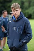 30 July 2014; Leinster Academy player Garry Ringrose listens to questions to participants during a Leinster School of Excellence Camp. The King's Hospital, Palmerstown, Dublin. Picture credit: Brendan Moran / SPORTSFILE
