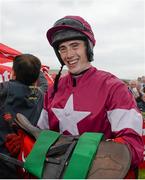 30 July 2014; Jockey Shane Shortall in the winners enclosure after he rode Road to Riches to win thetote.com Galway Plate. Galway Racing Festival, Ballybrit, Co. Galway. Picture credit: Barry Cregg / SPORTSFILE