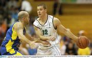 9 September 2006; Donnie McGrath, Ireland, in action against George Paul Helcioiu, Romania. Men's Senior European Championship Basketball Qualifier, Ireland v Romania, National Basketball Arena, Tallaght, Dublin. Picture credit: Brendan Moran / SPORTSFILE