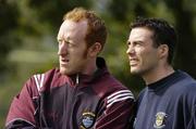 9 September 2006; Dublin's Ray Cosgrove and Gary Connaughton, Westmeath, left, at the 2006 MBNA Kick Fada Final. Bray Emmets GAA Club, Bray, Co. Wicklow. Picture credit: Pat Murphy / SPORTSFILE