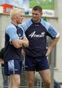 9 September 2006; Dublin's Mark Vaughan and Darren Magee, right, at the 2006 MBNA Kick Fada Final. Bray Emmets GAA Club, Bray, Co. Wicklow. Picture credit: Pat Murphy / SPORTSFILE
