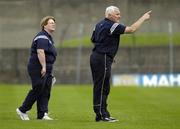 2 September 2006; Cork coach Eamonn Ryan with team manager Mary Collins. TG4 Ladies All-Ireland Senior Football Championship Semi-Final, Cork v Laois, O'Connor Park, Tullamore, Co. Offaly. Picture credit: Brendan Moran / SPORTSFILE