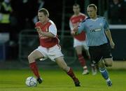 15 September 2006; Stephen Brennan, St. Patrick's Athletic, in action against Gary O'Neill, Shelbourne. eircom League Premier Division, Shelbourne v St. Patrick's Athletic, Richmond Park, Dublin.  Picture credit: David Maher / SPORTSFILE