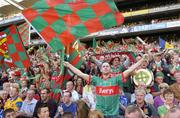 17 September 2006; Mayo supporters cheer on their team. Bank of Ireland All-Ireland Senior Football Championship Final, Kerry v Mayo, Croke Park, Dublin. Picture credit: Damien Eagers / SPORTSFILE
