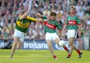 17 September 2006; Billy Joe Padden, Mayo, in action against Tommy Griffin, Kerry. Bank of Ireland All-Ireland Senior Football Championship Final, Kerry v Mayo, Croke Park, Dublin. Picture credit: Brendan Moran / SPORTSFILE
