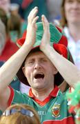 17 September 2006; A Mayo fan cheers on his side. Bank of Ireland All-Ireland Senior Football Championship Final, Kerry v Mayo, Croke Park, Dublin. Picture credit: Brendan Moran / SPORTSFILE