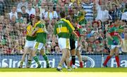 17 September 2006; Kerry's Colm Cooper is congratulated by team-mate Kieran Donaghy after scoring their side's third goal. Bank of Ireland All-Ireland Senior Football Championship Final, Kerry v Mayo, Croke Park, Dublin. Picture credit: Brendan Moran / SPORTSFILE