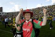 17 September 2006; Mayo supporter Bernie Healy, from Ballindine, at the end of the game. Bank of Ireland All-Ireland Senior Football Championship Final, Kerry v Mayo, Croke Park, Dublin. Picture credit: Ray McManus / SPORTSFILE