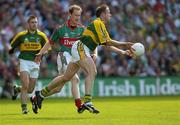 17 September 2006; Tommy Griffin, Kerry, in action against James Nallen, Mayo. Bank of Ireland All-Ireland Senior Football Championship Final, Kerry v Mayo, Croke Park, Dublin. Picture credit: Ray McManus / SPORTSFILE