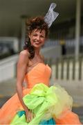 31 July 2014; Ilona Zalewska, from Belfast, Co. Antrim, enjoying a day at the races. Galway Racing Festival, Ballybrit, Co. Galway. Picture credit: Barry Cregg / SPORTSFILE