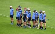 27 July 2014; The Dublin team stand for a minutes silence in memory of Dermot Hogan. GAA Hurling All Ireland Senior Championship Quarter-Final, Tipperary v Dublin. Semple Stadium, Thurles, Co. Tipperary. Picture credit: Ray McManus