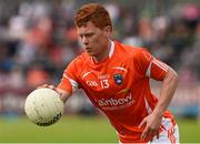 13 July 2014; Kyle Carragher, Armagh. GAA Football All-Ireland Senior Championship Round 2B, Tyrone v Armagh, Healy Park, Omagh, Co. Tyrone. Picture credit: Ramsey Cardy / SPORTSFILE
