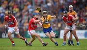 30 July 2014; Tony Kelly, Clare, in action against Jamie Shanahan, Cork. Bord Gais Energy Munster GAA Hurling Under 21 Championship Final, Cork v Clare. Cusack Park, Ennis, Co. Clare. Picture credit: Stephen McCarthy / SPORTSFILE