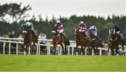 31 July 2014; Thomas Edison, left, with Tony McCoy up, races clear of The Game Changer, with Kevin Sexton up, who finished in third place, and runner up Bayon, with Davy Condon up, on their way to winning the Guinness Galway Hurdle Handicap. Galway Racing Festival, Ballybrit, Co. Galway. Picture credit: Barry Cregg / SPORTSFILE