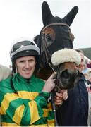 31 July 2014; Jockey Tony McCoy with Thomas Edison after winning the Guinness Galway Hurdle Handicap. Galway Racing Festival, Ballybrit, Co. Galway. Picture credit: Barry Cregg / SPORTSFILE