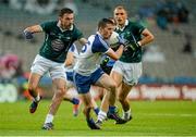 2 August 2014; Chris McGuinness, Monaghan, in action against Fergal Conway, Kildare. GAA Football All-Ireland Senior Championship, Round 4B, Kildare v Monaghan, Croke Park, Dublin. Picture credit: Oliver McVeigh / SPORTSFILE