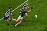 2 August 2014; Keith Cribbin, Kildare, in action against Chris McGuinness, left, and Dick Clerkin, Monaghan. GAA Football All-Ireland Senior Championship, Round 4B, Kildare v Monaghan, Croke Park, Dublin. Picture credit: Barry Cregg / SPORTSFILE