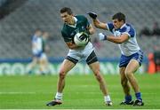 2 August 2014; Eamon Callaghan, Kildare, in action against Drew Wylie, Monaghan. GAA Football All-Ireland Senior Championship, Round 4B, Kildare v Monaghan, Croke Park, Dublin. Picture credit: Oliver McVeigh / SPORTSFILE