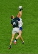 2 August 2014; Kieran Hughes, Monaghan, in action against Tommy Moolick, Kildare. GAA Football All-Ireland Senior Championship, Round 4B, Kildare v Monaghan, Croke Park, Dublin. Picture credit: Barry Cregg / SPORTSFILE